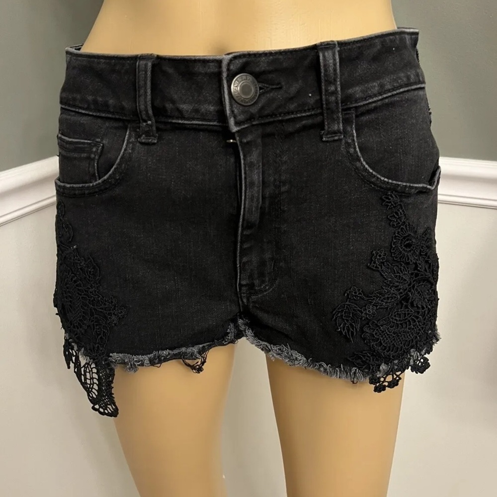 AE American Eagle High Rise- Shortie Super Super Stretch Size 8